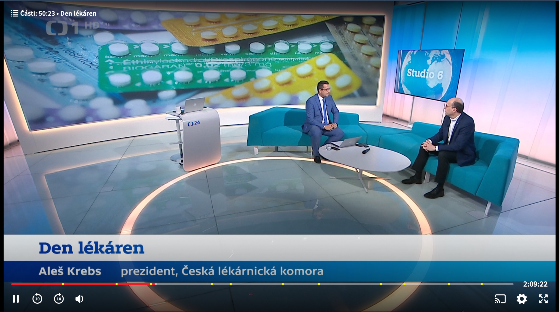 Z monitoringu médií: Česká televize – Studio 6 – Den lékáren